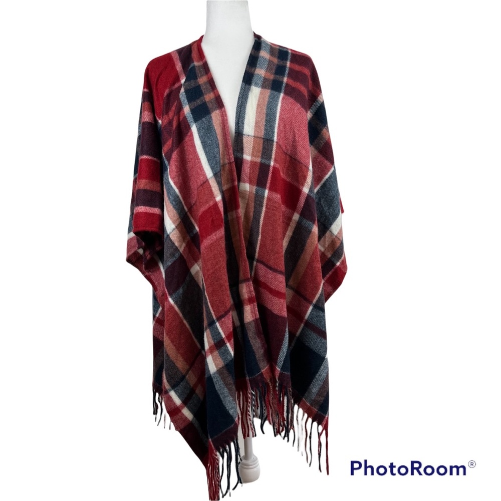 Woolrich Plaid One Size Fringe Blanket Scarf